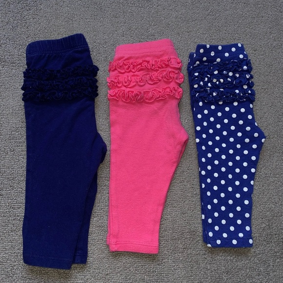 Old Navy/Carter’s Baby Girl leggings bundle size 3 Months - Picture 6 of 6